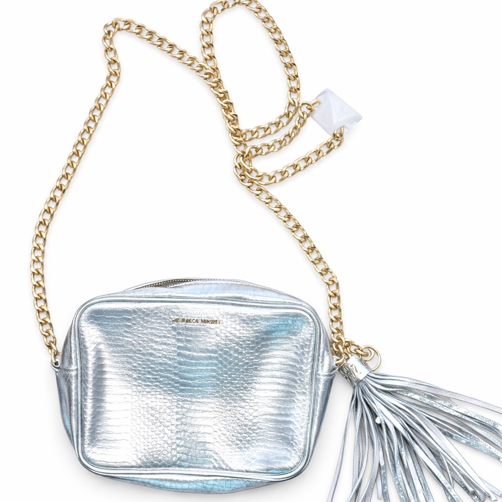 💎 Luxury Silver Snakeskin Crossbody – Victoria’s Secret (Brand New)